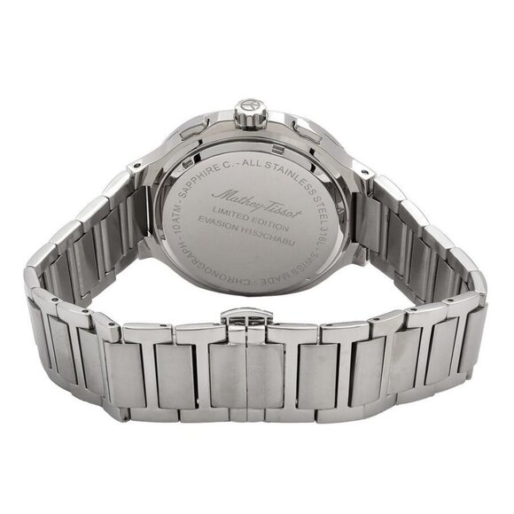 NWT Authentic Mathey-Tissot Evasion Chronograph Quartz Blue Dial Men's Watch - Picture 3 of 3